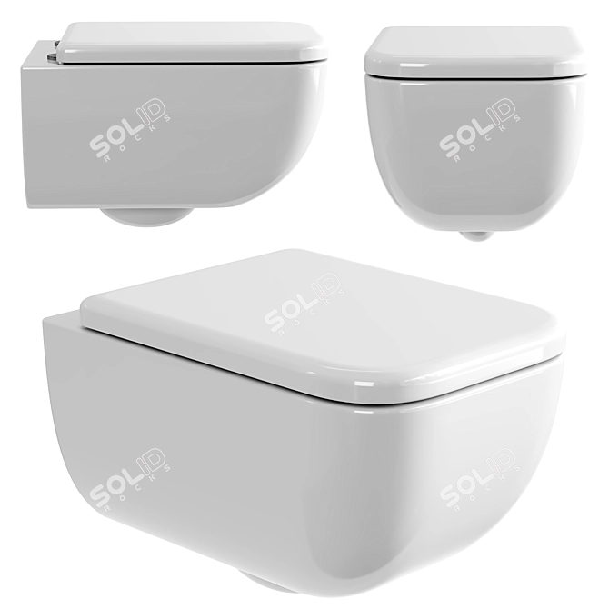 Gessi GOCCIA Wall-Hung Toilet 3D model image 1