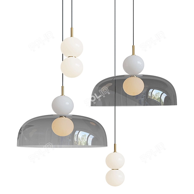 Sleek Modern Rocco Lamp 3D model image 1