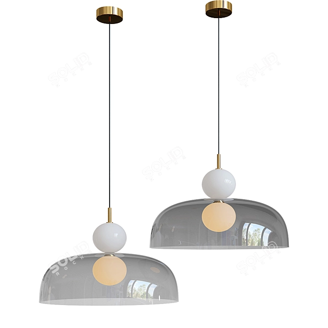 Sleek Modern Rocco Lamp 3D model image 2