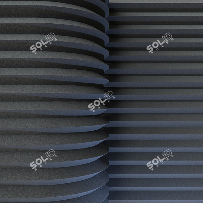 Vivid Acoustic Panel Textures 3D model image 1