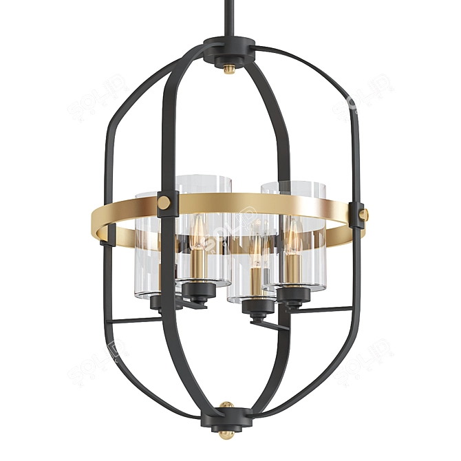 Savoy House 6-Light Chandelier 3D model image 1