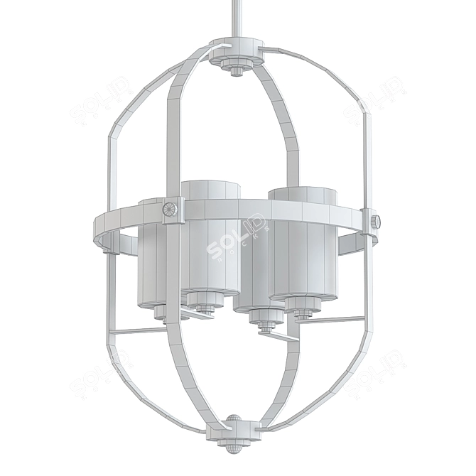 Savoy House 6-Light Chandelier 3D model image 2