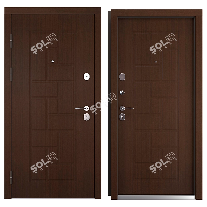 Elma Metal Entrance Door Kit 3D model image 3