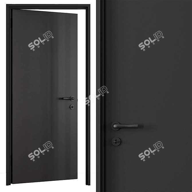 Contemporary Door Collection, Set 72 3D model image 3