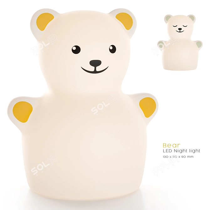 IKEA TOVADER Bear Night Light 3D model image 1