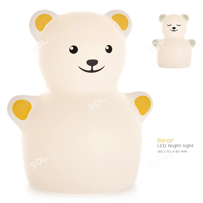 IKEA TOVADER Bear Night Light 3D model image 4