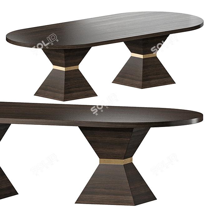 Customizable Glenndale Table by Cazarina 3D model image 1