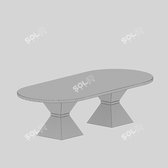 Customizable Glenndale Table by Cazarina 3D model image 2