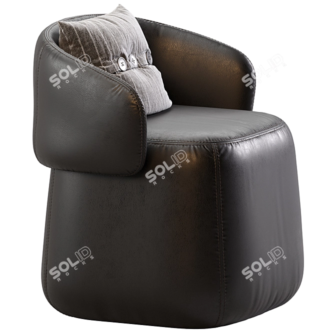 Openest Chick 3D Model Kit 3D model image 3