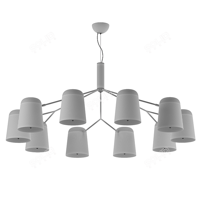 F-Promo Trick 2762-10P Pendant Chandelier 3D model image 4