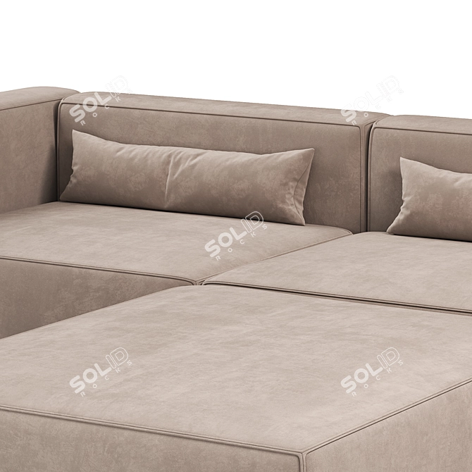 Modern Modular Sectional Sofa Set 3D model image 3