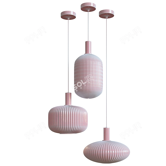 Elegant IRIS Pendant Light 3D model image 4