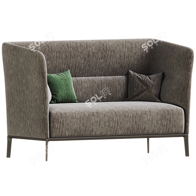 Elegant and Contemporary Camden Sofa 3D model image 1