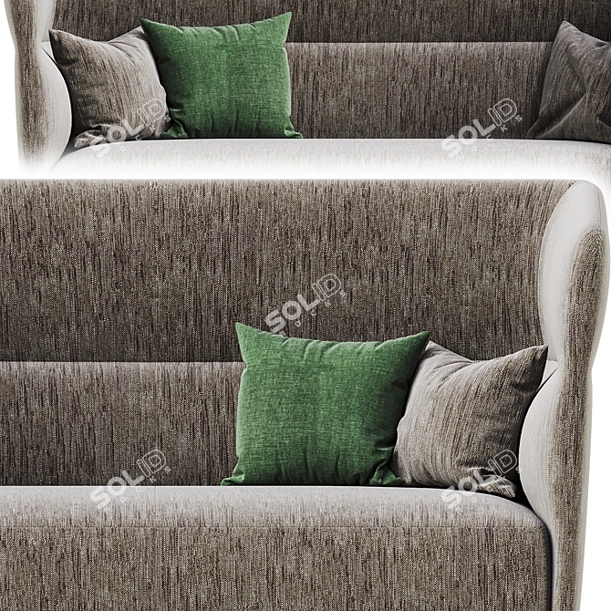 Elegant and Contemporary Camden Sofa 3D model image 7