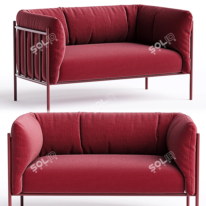Modern 2-Seater LOGGIA Sofa 3D model image 2