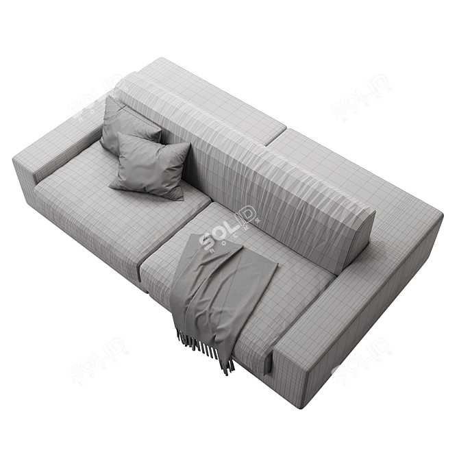 Modern Slim Sofa Table Design 3D model image 3