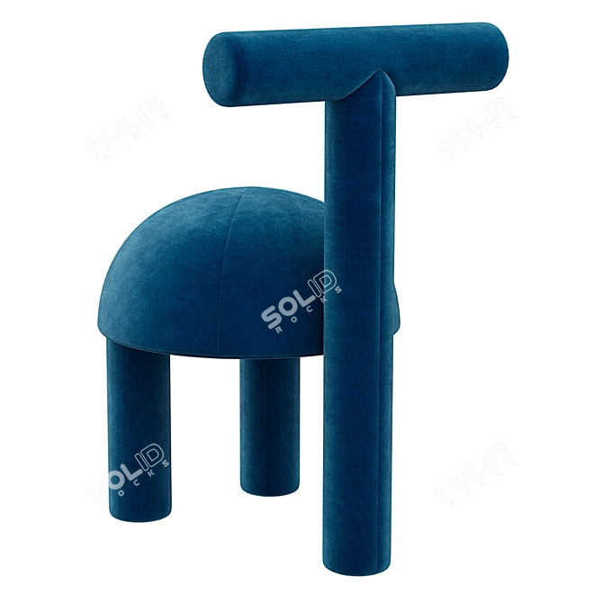 Elegant Domo Chair by Lara Batista 3D model image 3