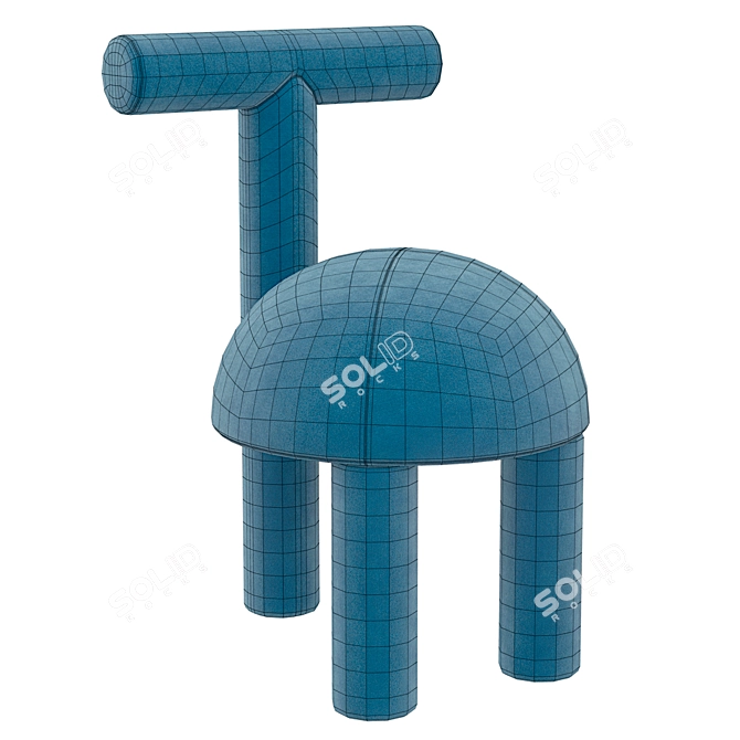 Elegant Domo Chair by Lara Batista 3D model image 5