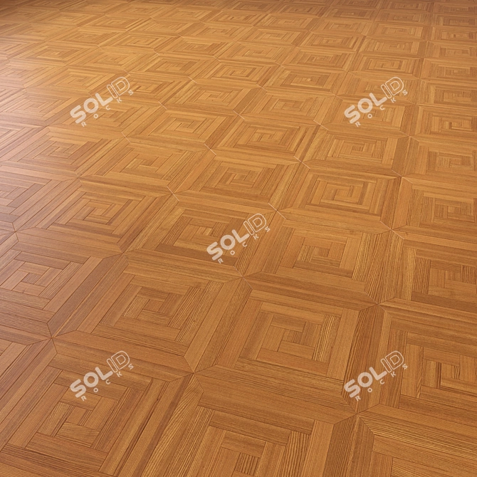 Premium 3D Wood Flooring Model 3D model image 5