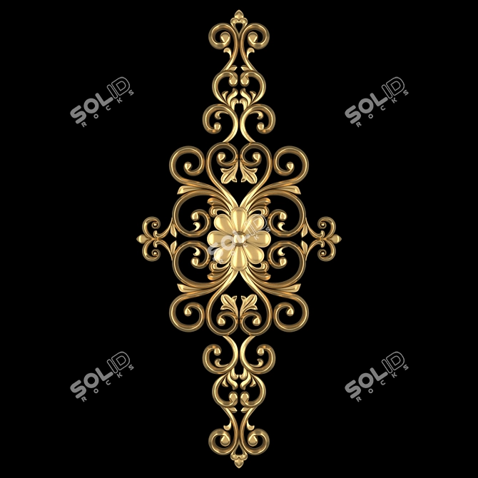 Abstract 3D Ornament Design 3D model image 1