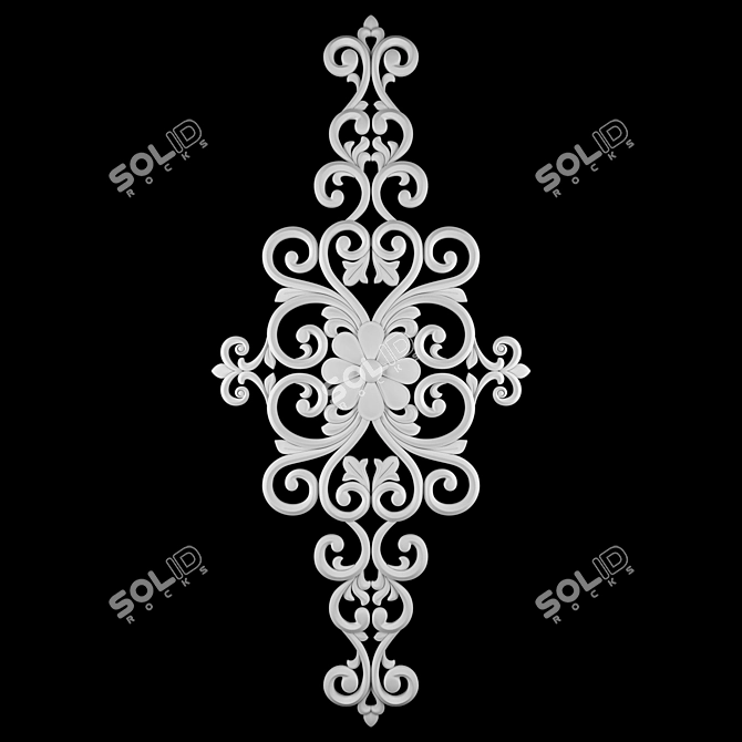 Abstract 3D Ornament Design 3D model image 2