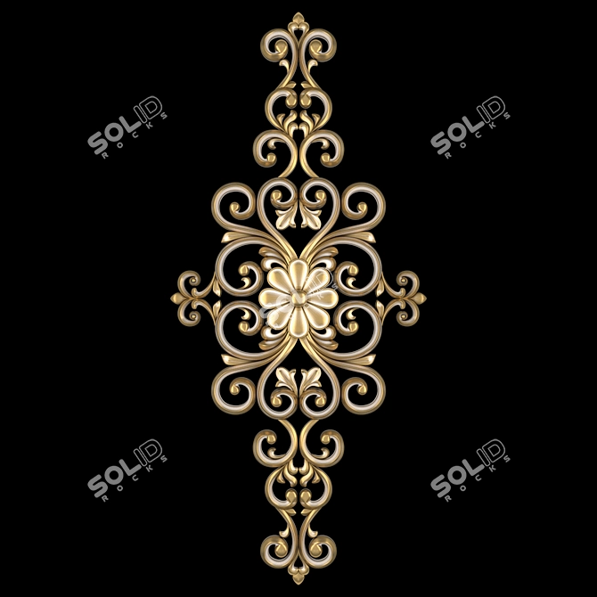 Abstract 3D Ornament Design 3D model image 3