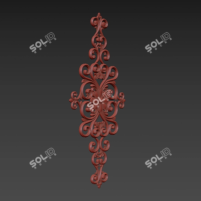 Abstract 3D Ornament Design 3D model image 6