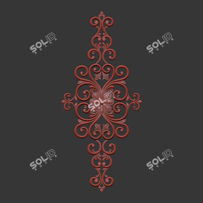 Abstract 3D Ornament Design 3D model image 7