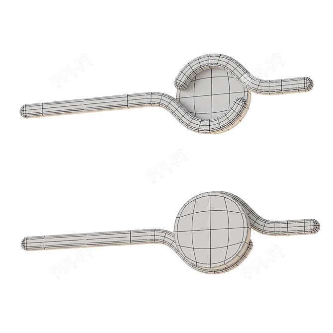 Curved LED Wall Lamp: Lampatron HARTO 3D model image 6