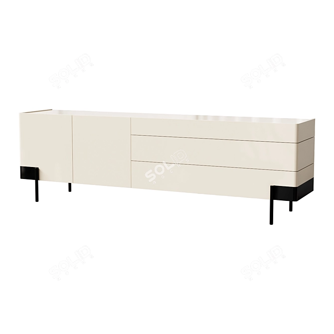 Luxury Valley Sideboard for Living 3D model image 1
