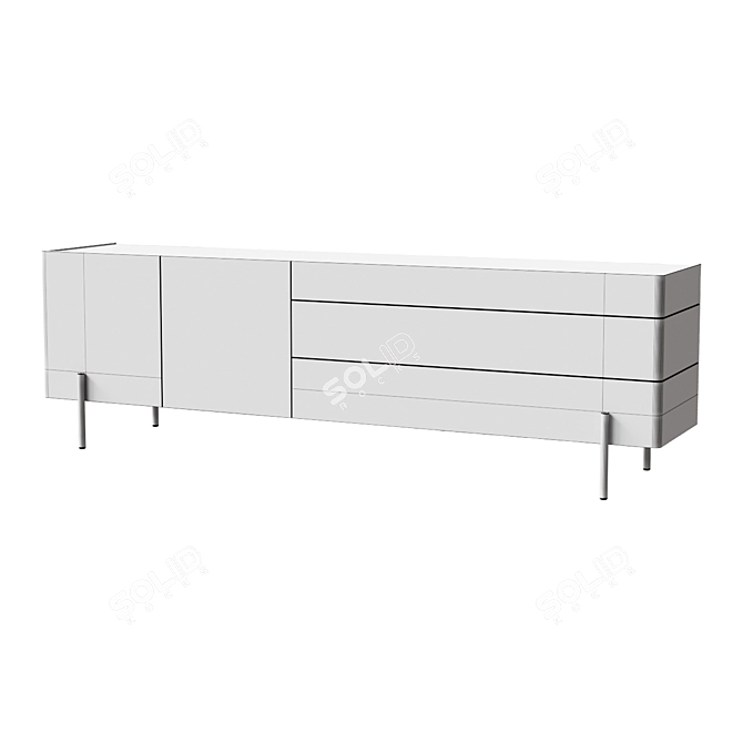 Luxury Valley Sideboard for Living 3D model image 2