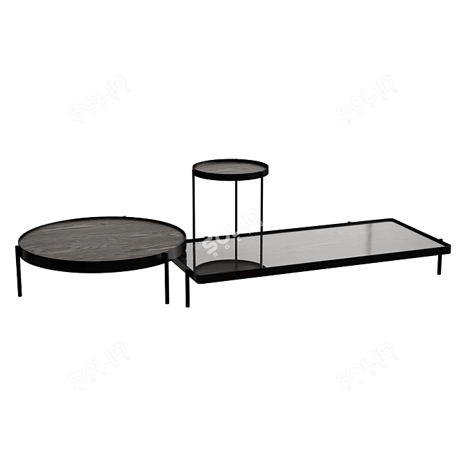 Elegant Valley Coffee Tables 3D model image 1