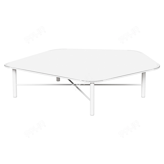 Elegant Cantori Shanghai Coffee Table 3D model image 2