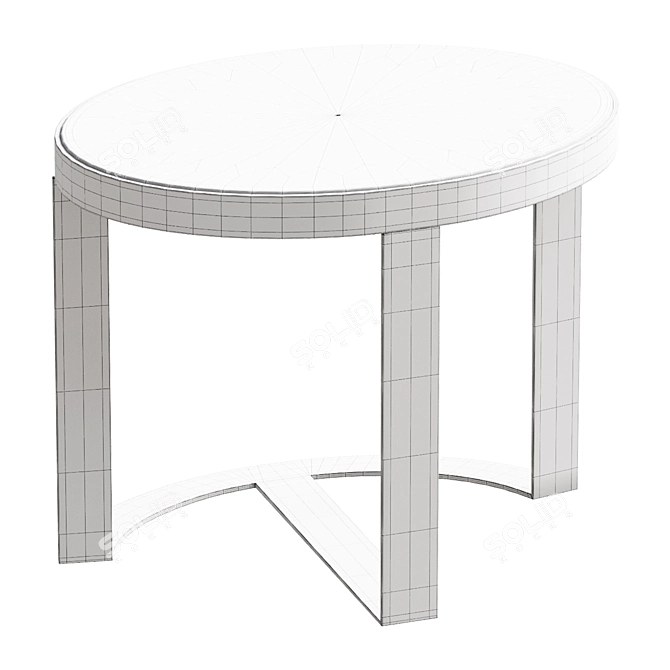 Venezia Elliptical Coffee Table 3D model image 2