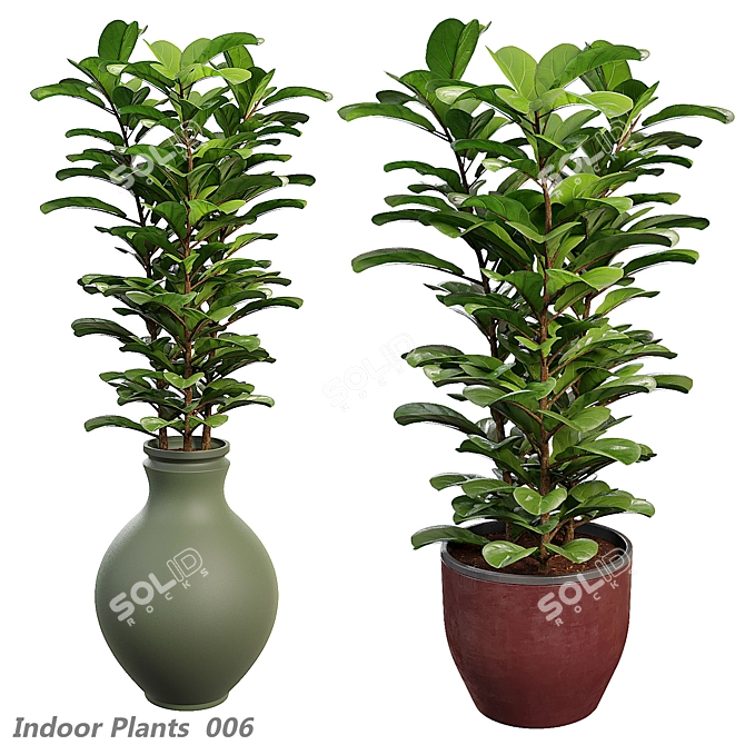 Greenery Harmony Indoor Set 3D model image 1