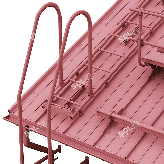 Borge Metal Roofing Safety System 3D model image 4