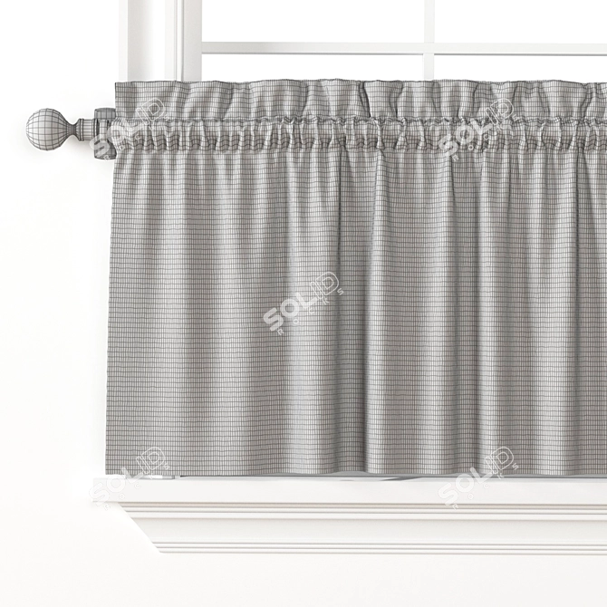 Polygonal Curtain Model Archive 3D model image 3