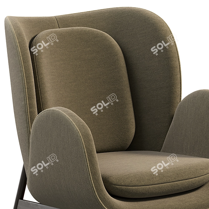 Modern Embracen Armchair Design 3D model image 4