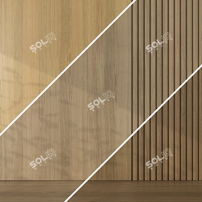 Seamless Oak Textures Pack 081 3D model image 3