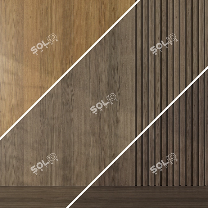 Seamless Oak Textures Pack 081 3D model image 4