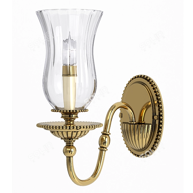 Elegant Hinkley Wall Sconce Fixture 3D model image 1