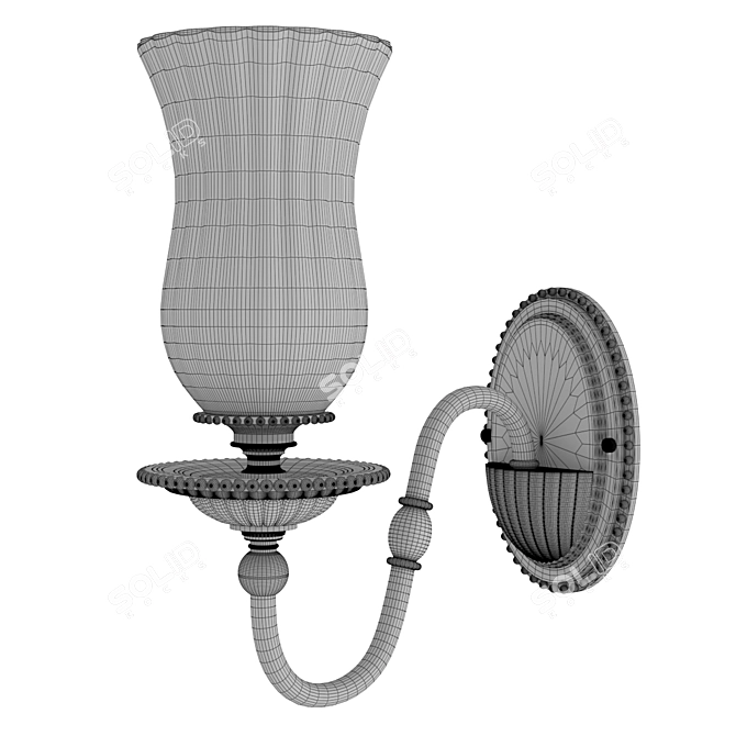 Elegant Hinkley Wall Sconce Fixture 3D model image 2