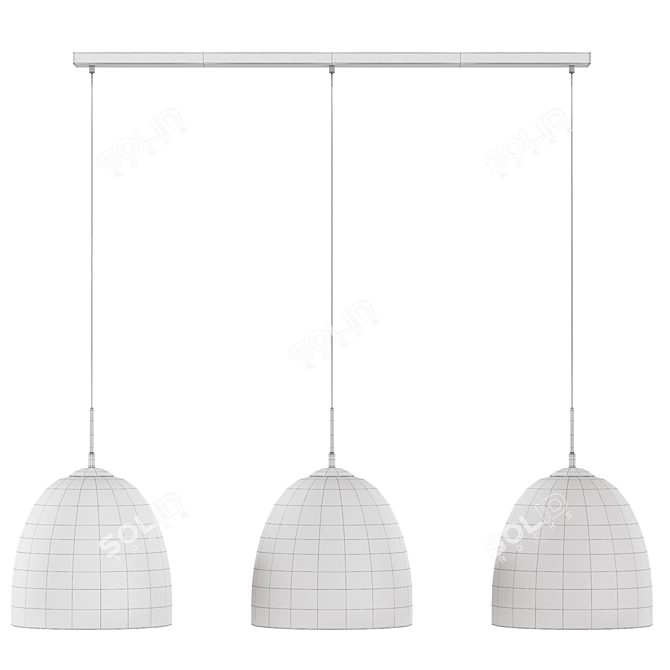 Sleek Trafford Ceiling Light 3D model image 2