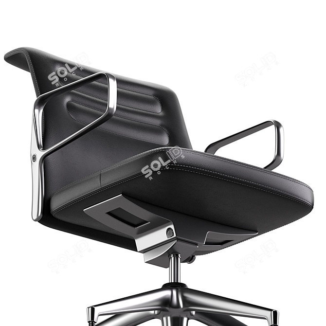 Modern Vitra AC 5 Chair 3D model image 3
