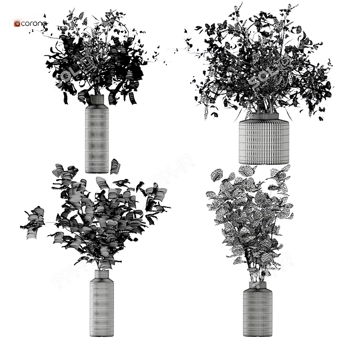 Corona Plant 3D Model 2015 3D model image 5