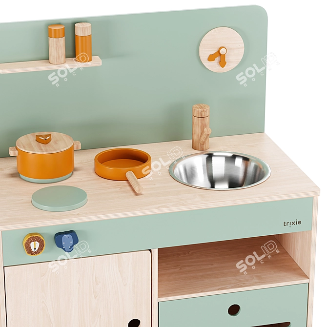 TRIXIE Wooden Cooking & Crafting Duo 3D model image 3