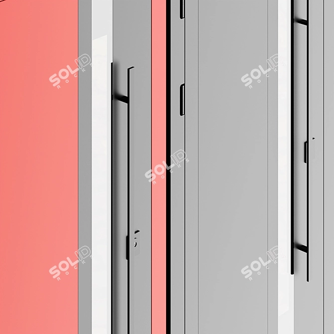 Modern Outdoor Entry Door 3D model image 3