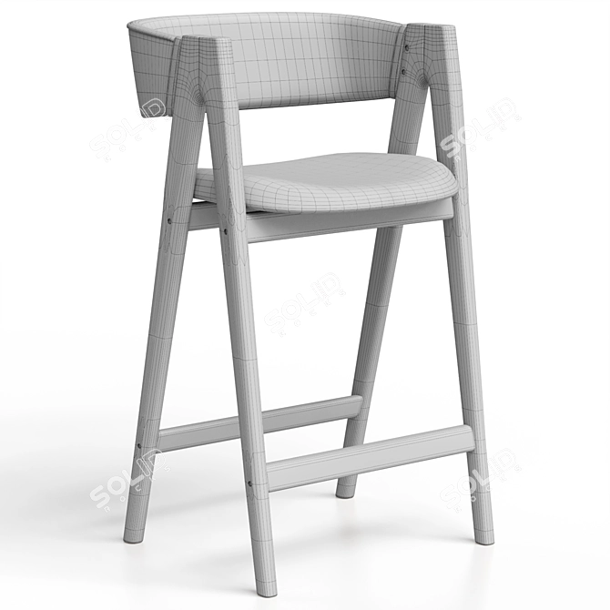 Modern Bar Stool by Montly 3D model image 6