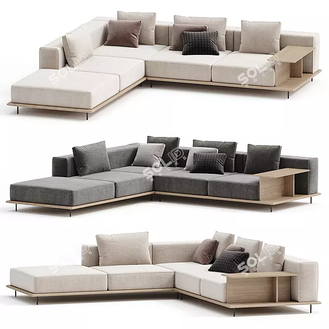 Corner Sofa Brera Poliform 3D model image 2