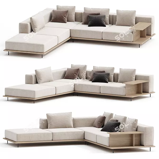 Corner Sofa Brera Poliform 3D model image 3